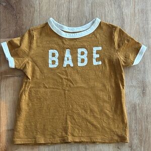 Kids Mustard 'Babe' T-Shirt